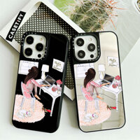 Ốp Gương Thời Trang Làm Việc Cho IPhone 11 12 13 Mini 14 15 16 Pro Max X XR XS Max SE2 6 6s 7 8 Plus Ốp điện thoại Mềm PC Ốp điện thoại Cứng Có Bao Bì