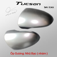 Ốp gương xe Tucson 2016 2017 2018 2019 2020 2021 Bạc nhám mờ