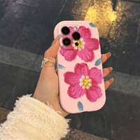 Ốp hoa họa tiết cho iPhone 15/14/13, 15 Pro Max, bảo vệ toàn diện, 11/12/XS/XR, ốp silicon mềm U5LA