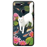Ốp in cho Oppo A7 Meo Trăng - Hàng chính hãng