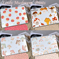 Ốp In Hình Nấm Dễ Thương Cho 2024 Macbook Air Mới 13,6 15,3 M3 Pro14 Air15 M2 A2941 2022 Air13.6 A2681 Pro13.3 M1 M2 A2338 2020 Air M1 A2337 Retina13 Có Vỏ Bàn Phím