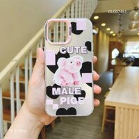 Ốp IP 11 Pro tráng bạc cute Male Piget