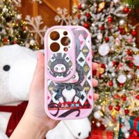 Ốp IP 14 Pro dẻo Baby Three đen trượt camera