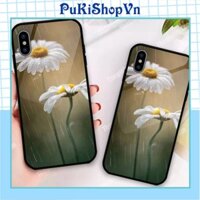 ỐP IPHONE, SAMSUNG TRÁNG GƯƠNG HAI CÁNH HOA CÚC MÀU TRẮNG TRONG MƯA H262151729 - PUKISHOPVN