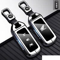 Ốp Khoá Smartkey Honda 3 nút SH VN,SH mode ( đen bóng viền kim loại ) cao cấp