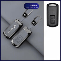 Ốp khóa xe máy Airblade 2 nút hợp kim mặt da Hàng Cao Cấp dùng cho xe Airblade, Lead, Vario,...