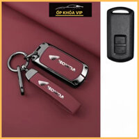 Ốp khóa xe máy Airblade 2 nút hợp kim mặt da Hàng Cao Cấp dùng cho xe Airblade, Lead, Vario,... by Ốp Khóa Vip