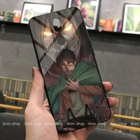 Ốp kính cường Attack on titan dánh cho các dòng Oppo: f11, f11pro, k3/ realmeX, r17pro