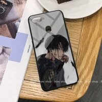 Ốp kính cường Attack on titan dánh cho các dòng Oppo: f5/a73/a75/a79, f7, f9/a7x/realme2pro, a7/ a5s