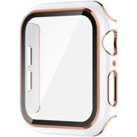 Ốp Kính Cường Lực Apple Watch Series 765SE4321 Đủ Size 38mm 40mm 41mm 42mm 44mm 45mm - White Rose Gold,42