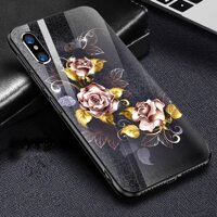 Ốp kính cường lực cho điện thoại Oppo Realme 3 - Gold Roses MS GRS012