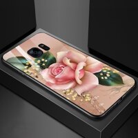 Ốp kính cường lực cho điện thoại Samsung Galaxy S7 - Gold Roses MS GRS014