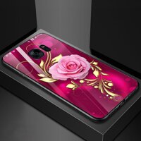 Ốp kính cường lực cho điện thoại Samsung Galaxy S7 - Gold Roses MS GRS006