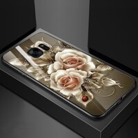 Ốp kính cường lực cho điện thoại Samsung Galaxy S7 - Gold Roses MS GRS022