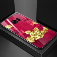 Ốp kính cường lực cho điện thoại Samsung Galaxy S7 - Gold Roses MS GRS019