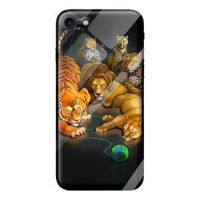 Ốp kính cường lực cho iPhone 7 mẫu hổ 213 - Hàng chính hãng