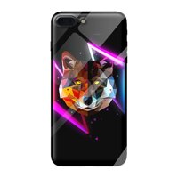 Ốp kính cường lực cho iPhone 7 Plus mẫu NỀN ĐEN 1 - Hàng chính hãng