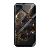 Ốp kính cường lực cho iPhone 7 Plus nền hoa vàng 1 - Hàng chính hãng