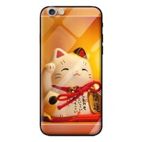 Ốp kính cường lực cho iPhone 6s mẫu meo may măn 1 - Hàng chính hãng