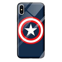 Ốp kính cường lực cho iPhone XS mẫu NỀN XANH 11 - Hàng chính hãng