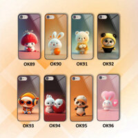 Ốp kính Iphone 6 / 6s / 6 plus / 6s plus in hình gấu thỏ cute dễ thương, cá tính xinh xắn .