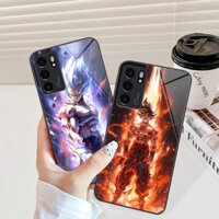 Ốp kính Oppo Reno6 / Reno6 Z 5G / Reno 6 in hình goku vegeta dragon ball cực chất