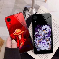 Ốp kính Samsung A03 Core in hình luffy mũ rơm, one piece siêu đẹp