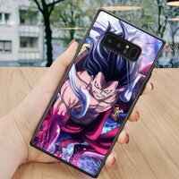 Ốp kính Samsung Note 8 in hình luffy mũ rơm, one piece siêu đẹp