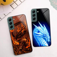 Ốp kính Samsung S22 / S22 Ultra in hình rồng sư tử siêu cá tính thể hiện chất riêng của bạn
