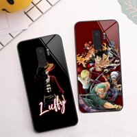 Ốp kính Samsung S9 / S9 Plus / S9+ in hình luffy mũ rơm, one piece siêu đẹp