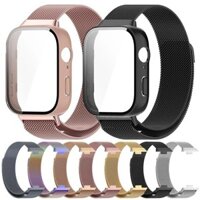 Ốp Kính + Vòng Milanese Cho Huawei Watch Fit 3 Vòng Tay Từ Tính Bằng Thép Không Gỉ Cho Huawei Watch Fit 3 Vỏ Bảo Vệ Màn Hình