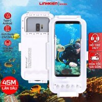 Ốp lặn biển Puluz cho điện thoại Android lăn sâu chống nước tối đa 45M chân cắm Type C cho Samsung,Oppo,Vivo,Xiaomi