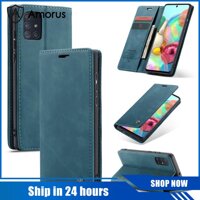 Ốp Lật Amorus Cho Samsung Galaxy A71 Ốp Điện Thoại CASEME 013 Series Ví Da LazadaMall