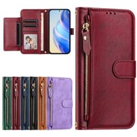 Ốp Lật Cho Honor X5B Plus X6A X6B X6S X7A X7B X7C X8A X8B X8C X9A X9B X9C Thông Minh 4G 5G Ví Da Mờ Bao Khe Cắm Thẻ Túi Đựng Dây Kéo Vỏ