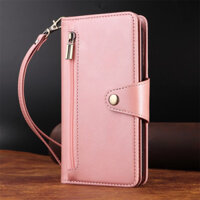 Ốp Lật Cho iphone 11 Pro 6 6s 7 8 Plus X Xr Xs Max Se 2 3 2020 Bao Da Dây Kéo Ví Da Trường Hợp Khe Cắm Thẻ Giá Đỡ Bao