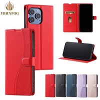 Ốp Lật Cho iPhone 16 15 14 Plus 13 12 Mini 11 Pro XR X XS Max Da Giá Đỡ Đứng Cho iPhone 6S 7 8 Plus Ví Điện Thoại