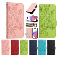 Ốp Lật Cho Itel A05S A17 A23 Pro A48 A50 A50C A60 A60S A70 A80 P38 P40 P55 Plus P55T P665L 4G 5G Da PU Dập Nổi Khe Cắm Thẻ Đứng Vỏ Bảo Vệ
