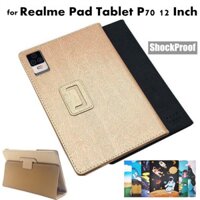Ốp Lật Cho Realme Pad Tablet P70 Pro 12 Inch Họa Tiết Lụa Bao Lật Có Thể Gập Lại Đứng Bảo Vệ Toàn Thân