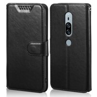 Ốp Lật Cho Sony Xperia XZ2 Premium Dual H8166 Ví Da PU
