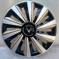 ốp lazang VF3 mã 08 vàng tặng đề can dán chữ V - ốp lazang xe vinfast VF3 - ốp lazang ô tô điện VF3