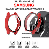 Ốp liền kính bảo vệ chống va đập đồng hồ Galaxy Watch 5, Galaxy Watch 4 - đỏ - Watch 5 44MM