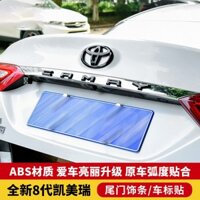 Ốp logo chữ xe CAMRY 2018-2022 2023 tem huy hiệu vân carbon dán trang trí làm đẹp phong cách thể thao cốp sau vô lăng cản trước ô tô toyota cao cấp