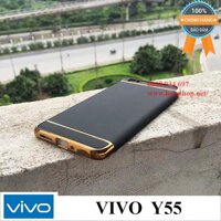 Ốp lưng 3 mảnh viền vàng cho Vivo Y55 loại mới 2018 (Có 2 màu)