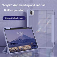 Ốp Lưng Acrylic Có Giá Đỡ Bút Chì Cho Xiaomi Poco Pad 6S Pro 12.4inch 2024 Redmi Pad SE 4G 8.7 "5 Pro 6 Pro Redmi Pad Pro 5G 12.1" SE 11 Pad 10.61 Vỏ Bảo Vệ Toàn Diện Thông Minh
