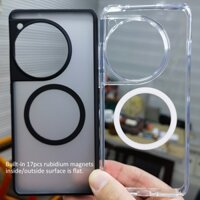 Ốp Lưng Acrylic Trong Suốt Cho OnePlus ACE 3 3V Ace3 12 12R 11 11R ACE 2 Pro 10t 2v 10 9 nord 2 ce n100 n10 Nam Châm Sạc Không Dây Vỏ Trong Suốt