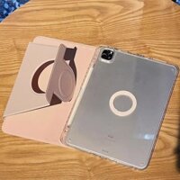 Ốp lưng Acrylic trong suốt chia từ tính 2 trong 1 cho iPad air6 5 4 Pro 11 13 12.9 6th 5th 4th Gen 9.7 2017 2018 10th 10.9 9th 8th Gen Vỏ chống uốn