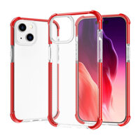 Ốp lưng Air Armor Clear cho iPhone 16 15 14 Plus 13 12 Mini 11 Pro Max, Chống rơi cấp quân sự, Góc hấp thụ sốc, Mặt sau cứng chống vàng