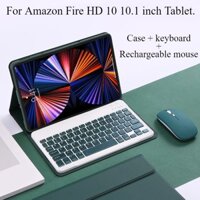 Ốp Lưng Bàn Phím Cho Amazon Fire HD 10 2023 Máy Tính Bảng 10.1 inch Plus 2021 Kindle Firehd10 Vỏ Thông Minh Có Chuột TrackPad Bàn Phím Cảm Ứng