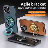 Ốp Lưng Bằng Da Kim Loại Cho iPhone 16 15 14 13 12 11 Pro Max 15 Plus X XR XS Max 7 8 Plus Ốp Lưng Chống Sốc