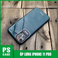 Ốp lưng bảo vệ camera hiệu Q.COO dành cho iPhone 11 Pro - Màu xanh rêu - PS Case phân phối